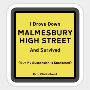 Malmesbury High Street Sticker